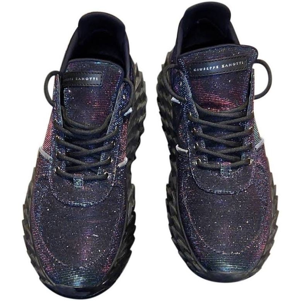 Giuseppe Zanotti Urchin Leather Glitter Sneakers 38.5 US 8